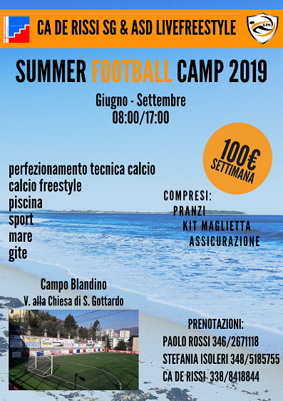 Summer football camp 2019 2